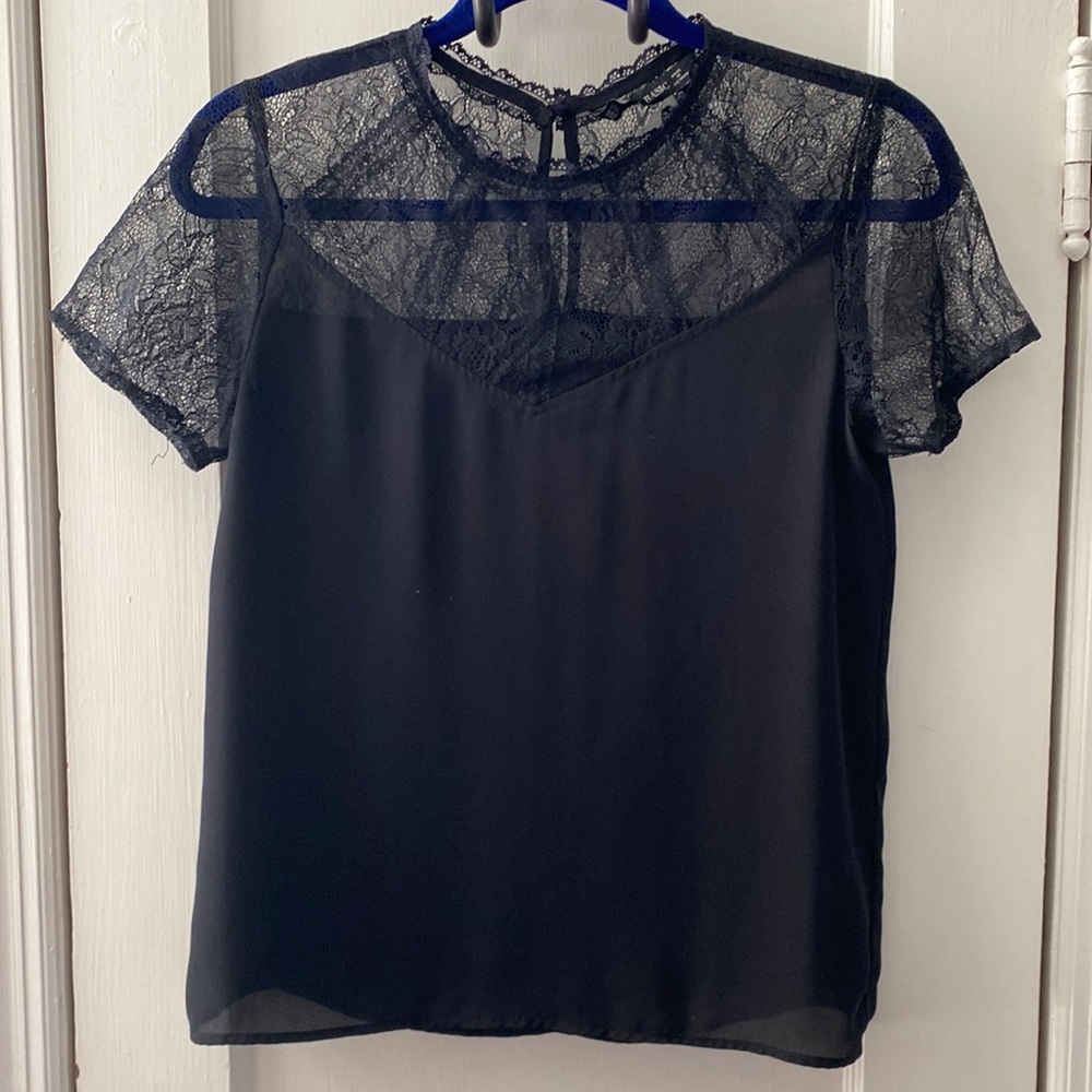 Zara Lace Black Top